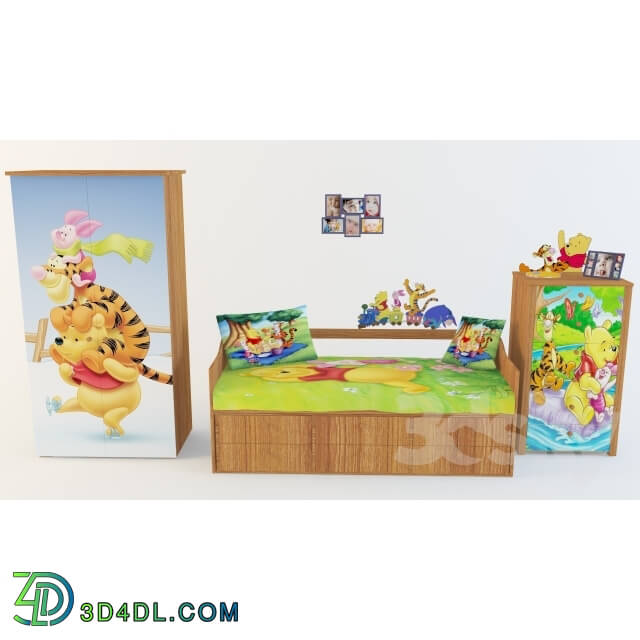 Full furniture set - Children__39_s _quot_Winnie the Pooh_quot_