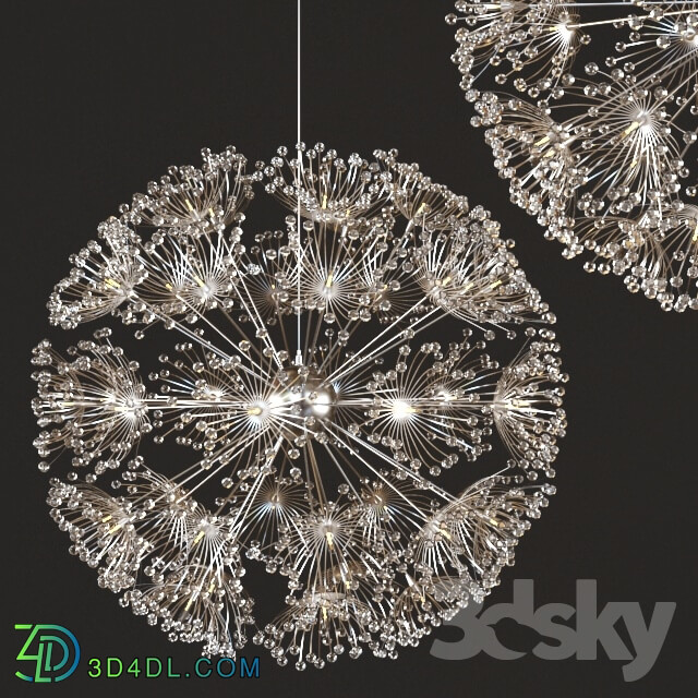 Ceiling light - Norbic modern brief K9 crystal flower