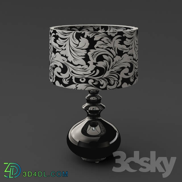 Table lamp - OM Table lamp FratelliBarri PALERMO in the finish black shiny varnish_ FB.L-4.PL.14