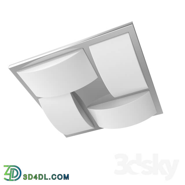 Spot light - 94884 LED Wall-Ceiling Luminaire WASAO 1_ 4х5_4W _LED__ 320х320_ IP44_ steel_ chrome