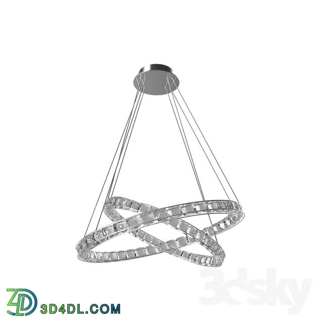 Ceiling light - 93946 LED suspension TONERIA_ 128x0.5 _LED__ 900x670_ H1500_ steel_ chrome _ crystal