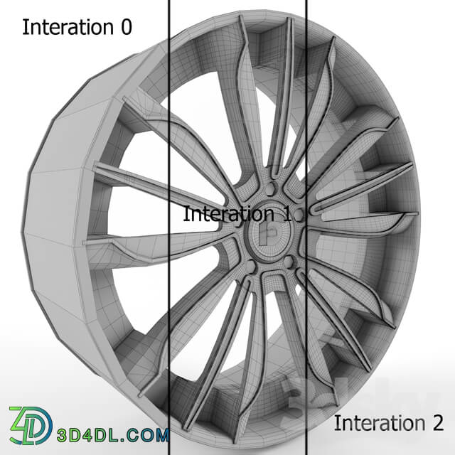 Transport - Disk Forgiato Montare-ECL Wheel 3D model