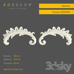 Decorative plaster - Volyut RODECOR 02003RC 