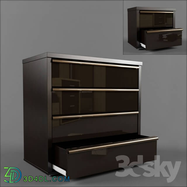 Sideboard _ Chest of drawer - Bedside table and chest of Eva