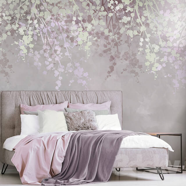 Wall covering - Creativille _ Wallpapers _ Watercolor branches 4760