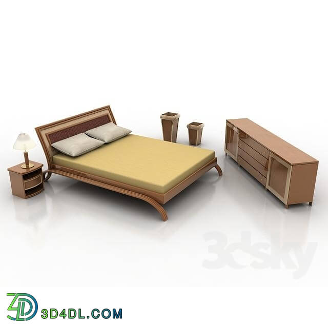 Bed - Rattan bed