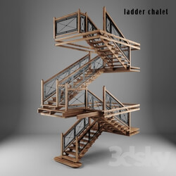 Staircase - ladder chalet 