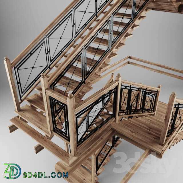 Staircase - ladder chalet