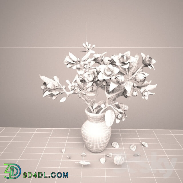 Vase - Vase with a branch