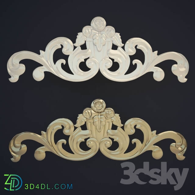 Decorative plaster - stucco Gaudi W8036