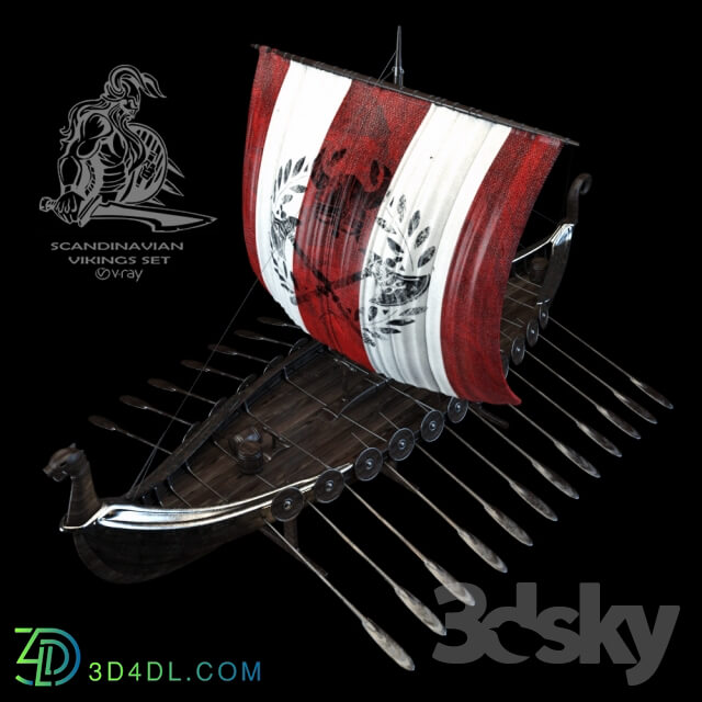 Decorative set - Scandinavian vikings set