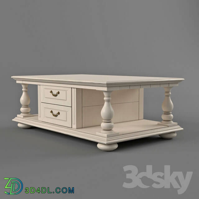 Table - white coffee table