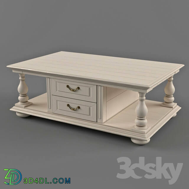 Table - white coffee table