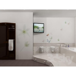 Bathroom furniture - Bathroom with butterflies 
