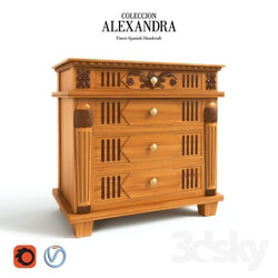 Sideboard _ Chest of drawer - Bedside table Colleccion Alexandra 