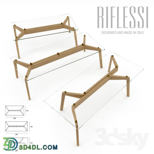 Table - Riflessi Glide Table Set