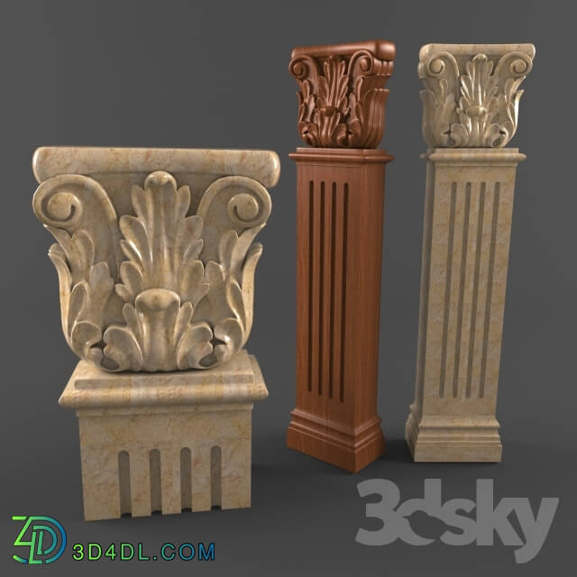 Decorative plaster - column