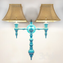 Wall light - Double Rachel Sconce_ Cap Ferrat Bleu 