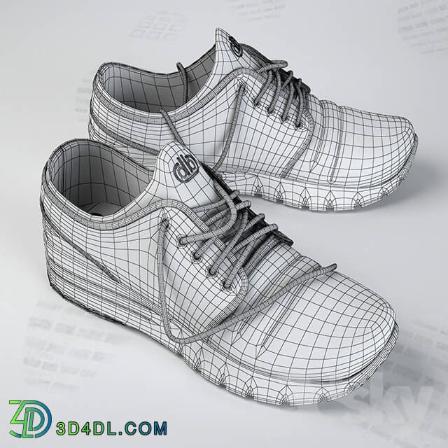 Sports - worn sneakers