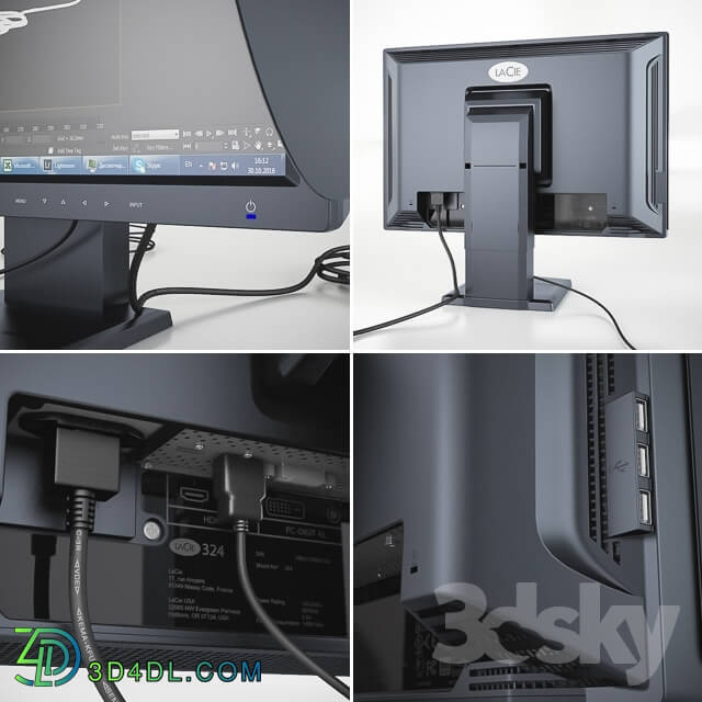 PCs _ Other electrics - LaCie 324 LCD Monitor _ Hood