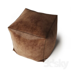Other soft seating - Leather ottoman 