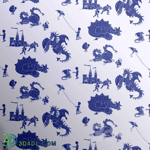 Wall covering - Dragon wallpaper