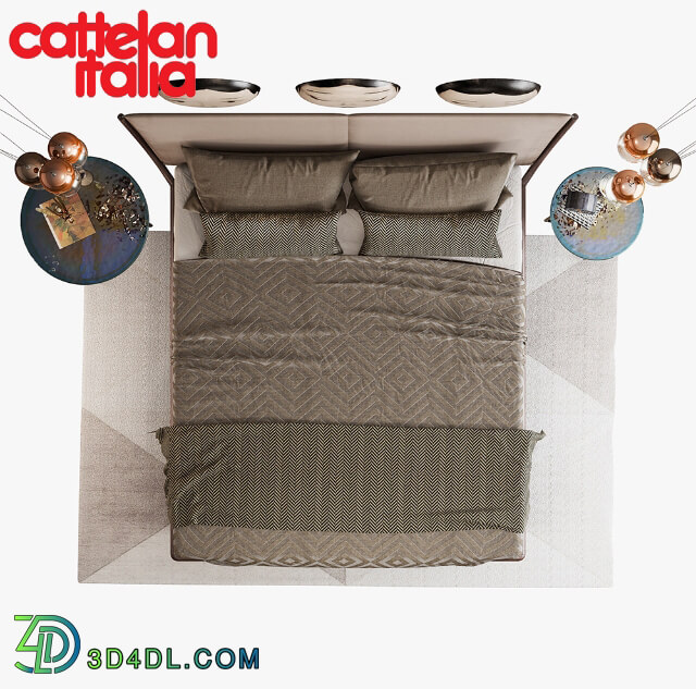 Bed - Cattelan italia nelson set
