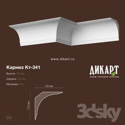 Decorative plaster - KT-341.120Hx120mm 