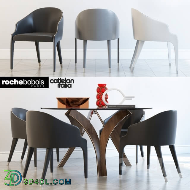 Table _ Chair - Cortina Cattelan italia_ STEEPLE BRIDGE Roche bobois