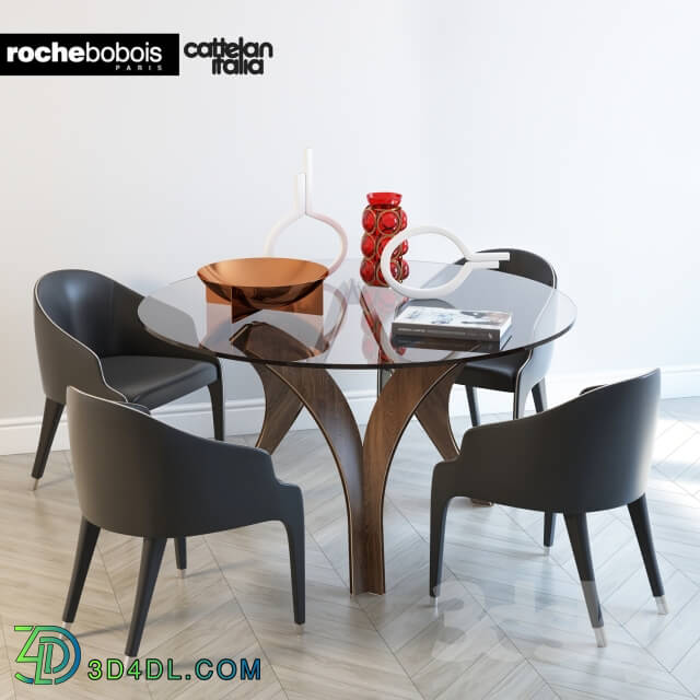 Table _ Chair - Cortina Cattelan italia_ STEEPLE BRIDGE Roche bobois