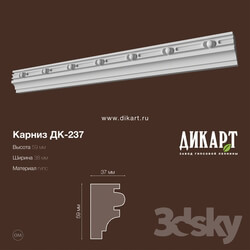 Decorative plaster - Dk-237_59Hx37mm 