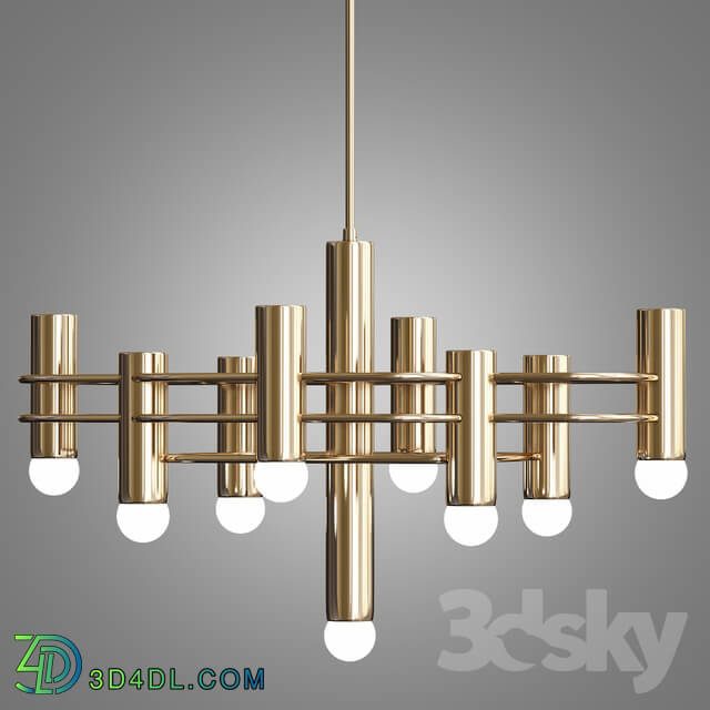 Ceiling light - Brass indinana chandelier