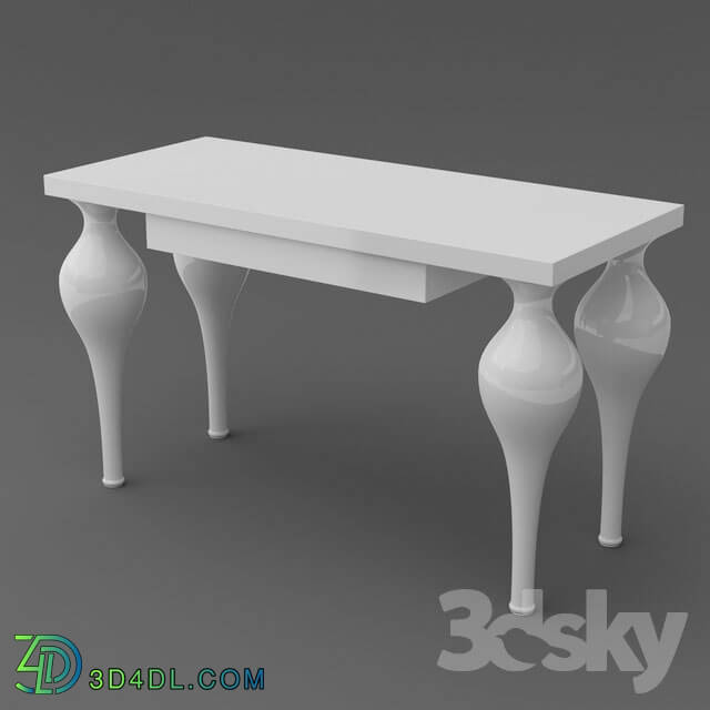 Table - OM Dressing table FratelliBarri PALERMO in finishing white shiny varnish_ FB.LDT.PL.27