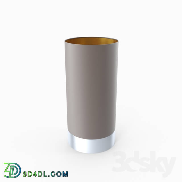 Table lamp - 95123 Desk lamp MASERLO with dimmer_ 1х60W _E27__ Ø120_ H255_ matte nickel _ textile_ cappuccino