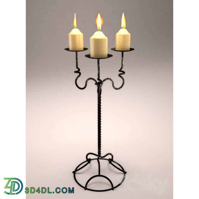 Other decorative objects - Wrought iron chandelier