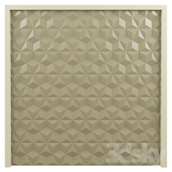 3D panel - Plaster 3D panel set 01 