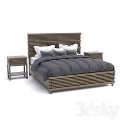 Bed - Hooker Furniture Bedroom Annex King Panel Bed 