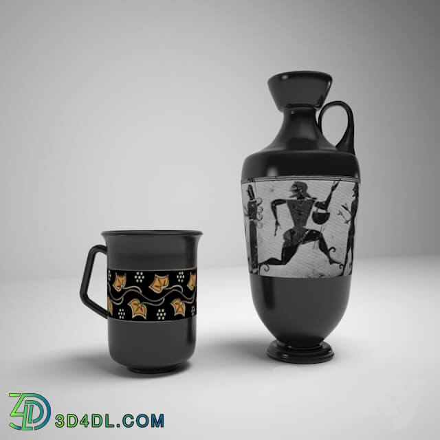 Vase - The vase in the Greek style