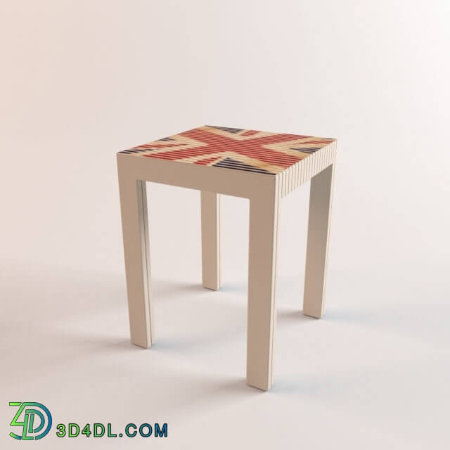 Chair - Chair with a British flag