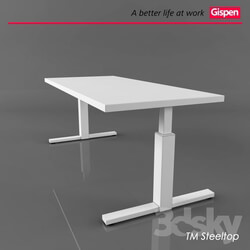 Office furniture - Office table from Gispen Steeltop 