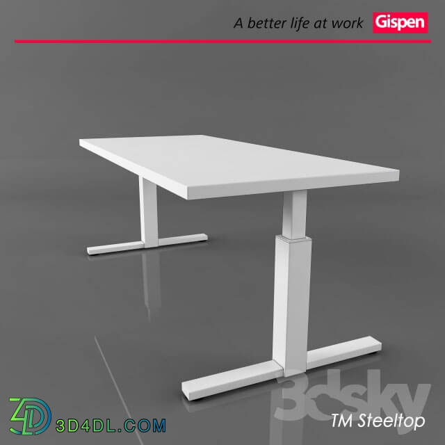 Office furniture - Office table from Gispen Steeltop