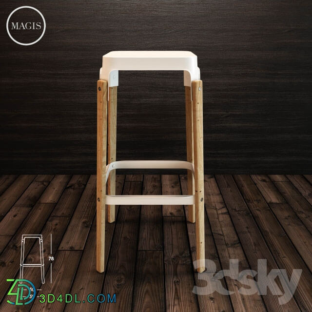 Chair - Magis Steelwood Stool