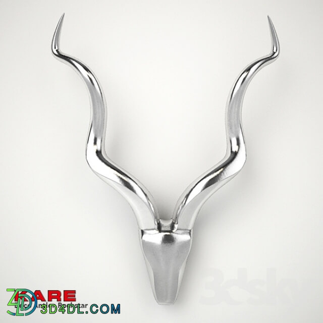 Sculpture - Deco Antler Rockstar