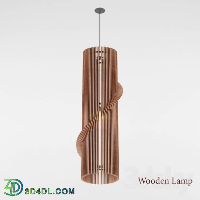 Ceiling light - Wooden Lamp