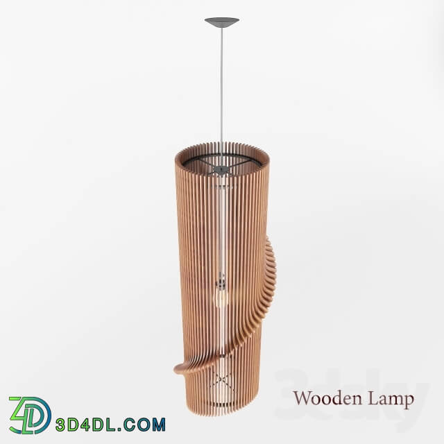 Ceiling light - Wooden Lamp