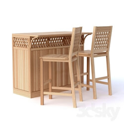 Table _ Chair - Atherton Trellis Bar 
