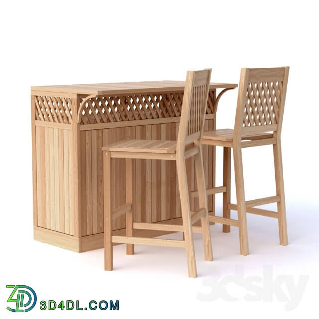 Table _ Chair - Atherton Trellis Bar