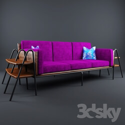 Sofa - Sofa with shelves 