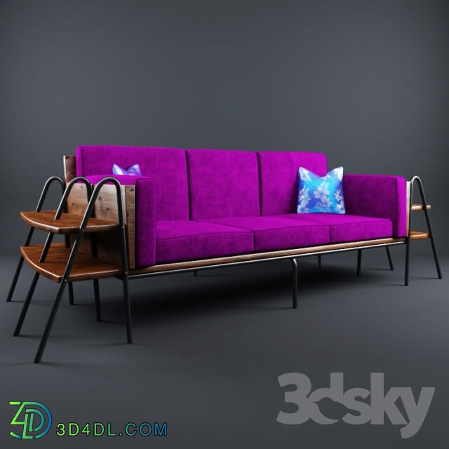 Sofa - Sofa with shelves