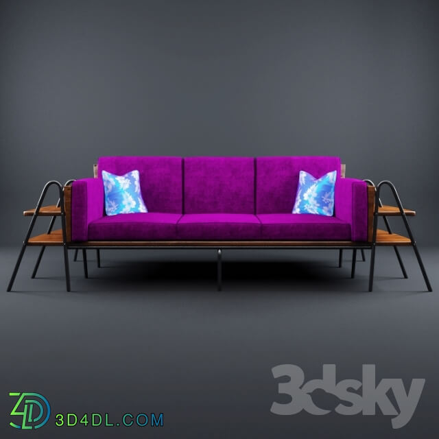 Sofa - Sofa with shelves